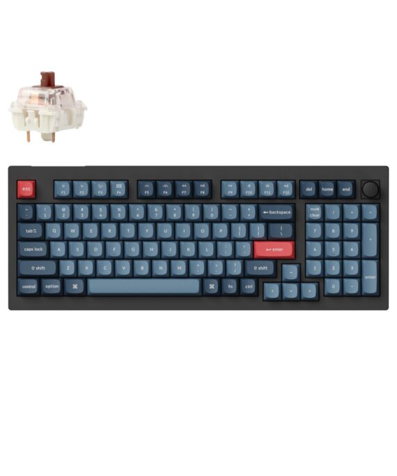 Keychron V5 Max Wireless Custom Keyboard - BROWN Switch