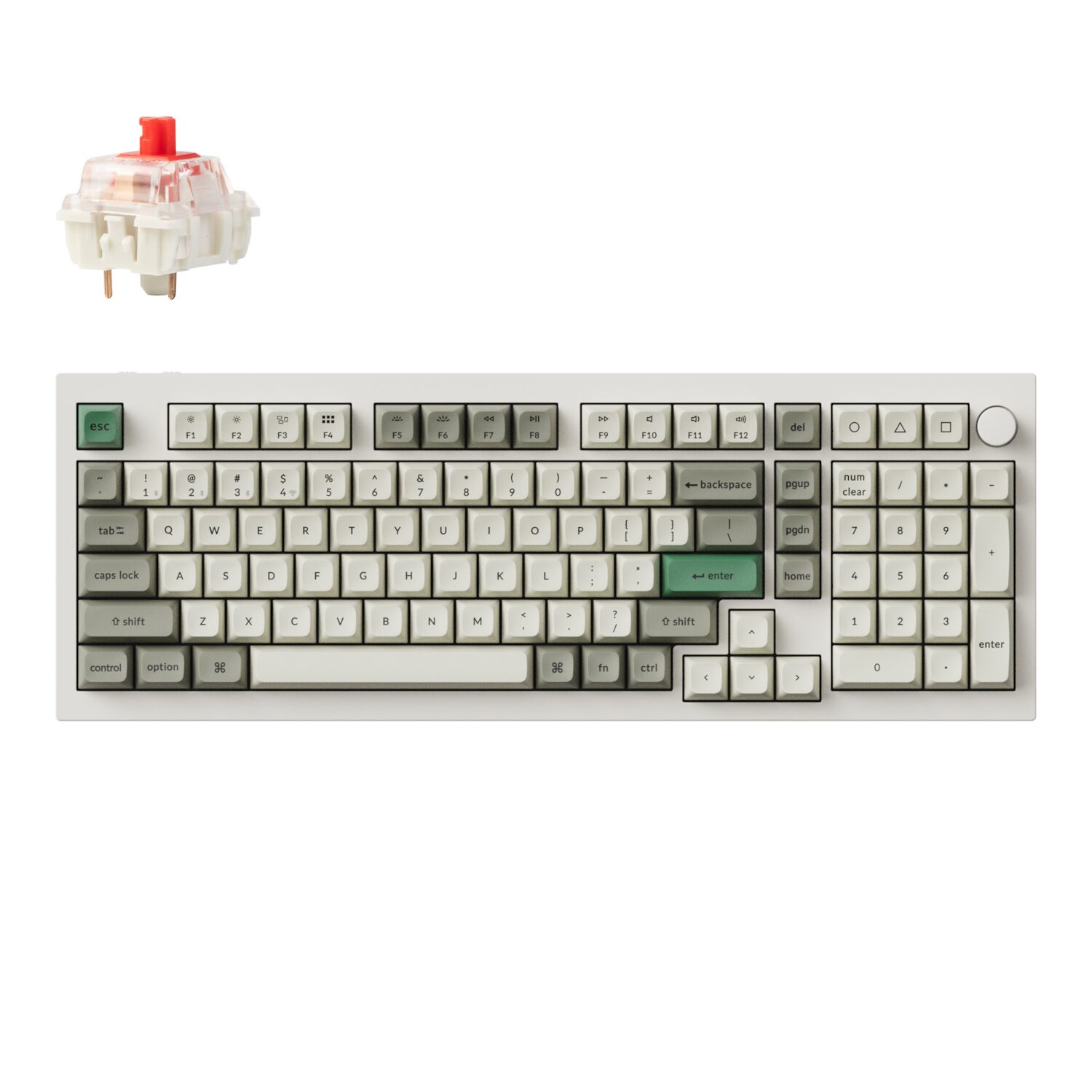 Keychron Q5M-P1 Qmk/Via Wireless Custom Keyboard - Shell White 1 Q5M P1 Wr 01.Jpg