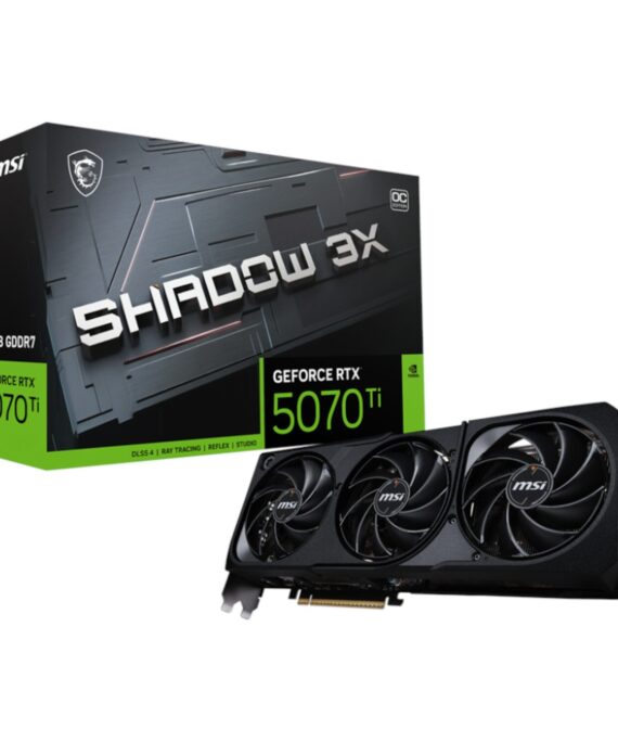 MSI GeForce RTX 5070 Ti 16GB GDDR7 SHADOW 3X OC Graphics Card