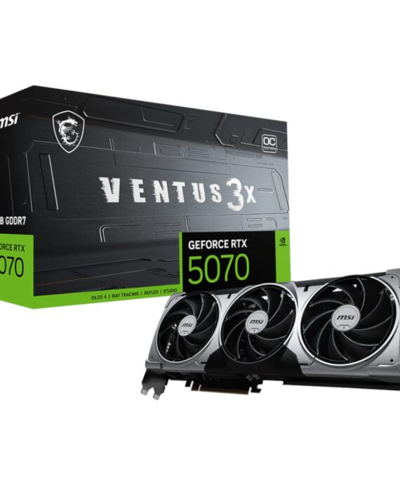 MSI GeForce RTX 5070 12GB VENTUS 3X OC Graphics Card - PCIe 5.0