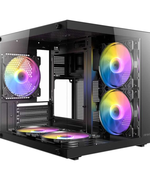 Antec VCX20M RGB Elite Micro-ATX | ITX Mini-Tower Gaming Chassis - Black