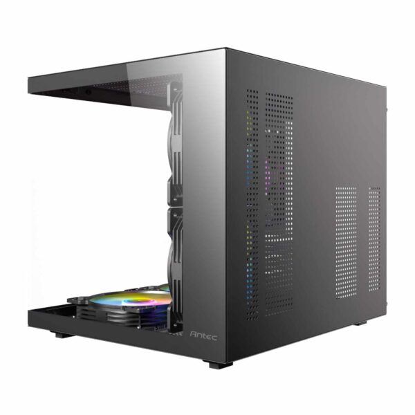 Antec Vcx20M Rgb Elite Micro-Atx | Itx Mini-Tower Gaming Chassis - Black