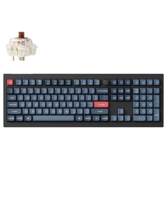 Keychron V6 Max Wireless Custom Keyboard - BROWN Switch