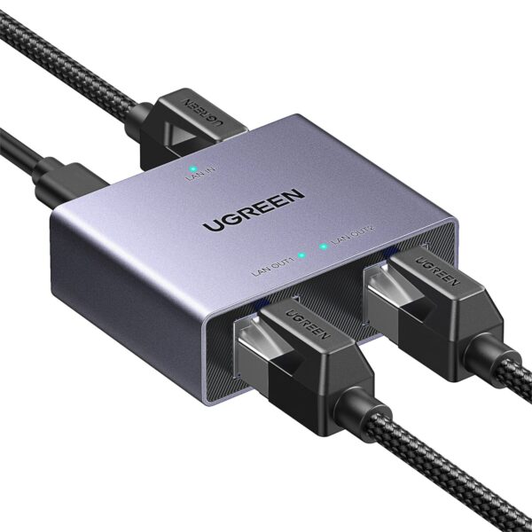 Ugreen 1-To-2 Gigabit Ethernet Splitter, 1000Mbps Lan Network Adapter 2 Nw301 45311 Wr 03.Jpg