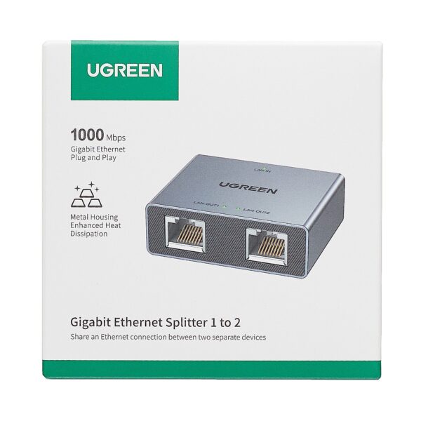 Ugreen 1-To-2 Gigabit Ethernet Splitter, 1000Mbps Lan Network Adapter 5 Nw301 45311 Wr 01.Jpg