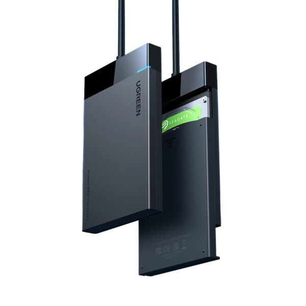 Ugreen Usb 3.0 To 2.5” Sata Hard Drive Enclosure (Non-Detachable Cable)