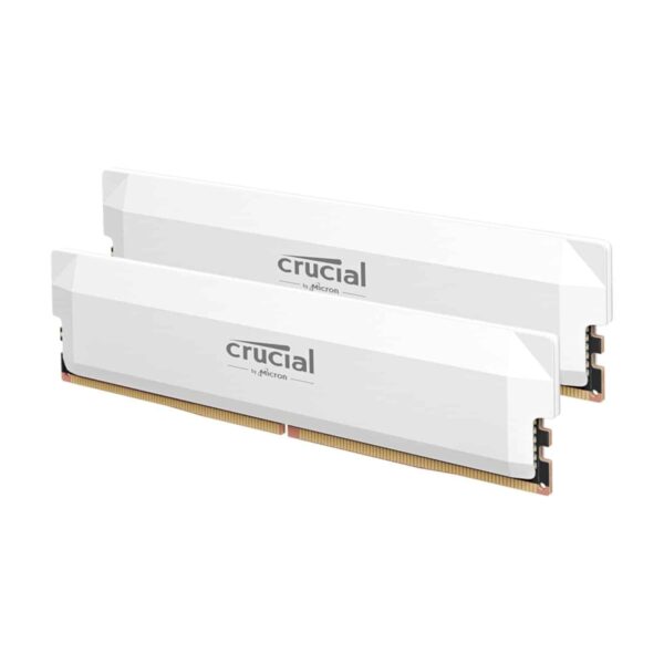 Crucial Pro Ddr5 6400Mhz 32Gb Overclocking Memory Kit - White