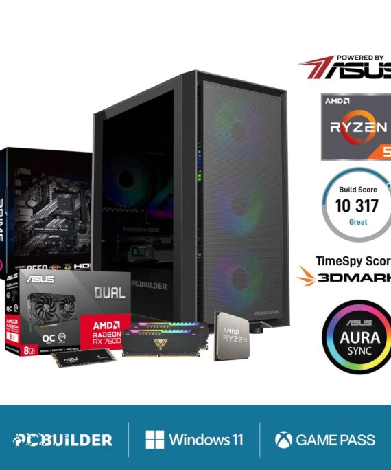 PCBuilder Ryzen 5 5600X PATHFINDER Windows 11 Gaming PC