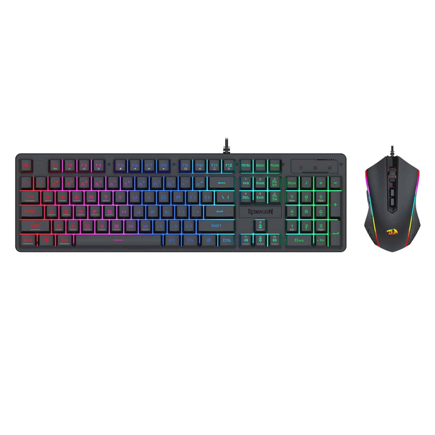 Redragon S107 Rgb Gaming Essentials Wired Gaming Keyboard And Mouse Bundle 1 Redragon S107 Rgb Gaming Essentials Wired Gaming Keyboard And Mouse Bundle