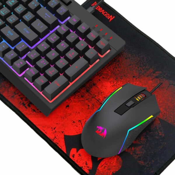 Redragon 4-In-1 Keyboard | Mouse | Mousepad | Rgb Headset Gaming Combo 6 Rd S148 Redragon 4In1 Gaming Combo Wr 06.Jpg