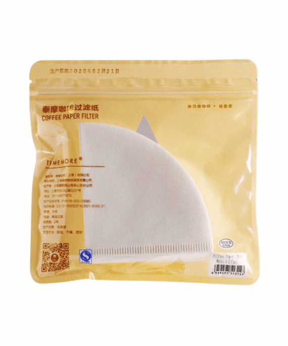 TimeMore Crystal Eye Dripper Paper Filters 1-2 Cup 100x