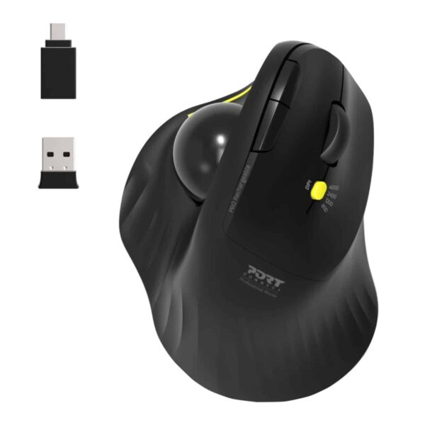 900716 Port Connect Wireless Rechargeable Executive Bluetooth Mouse Black Wr 08.Jpg