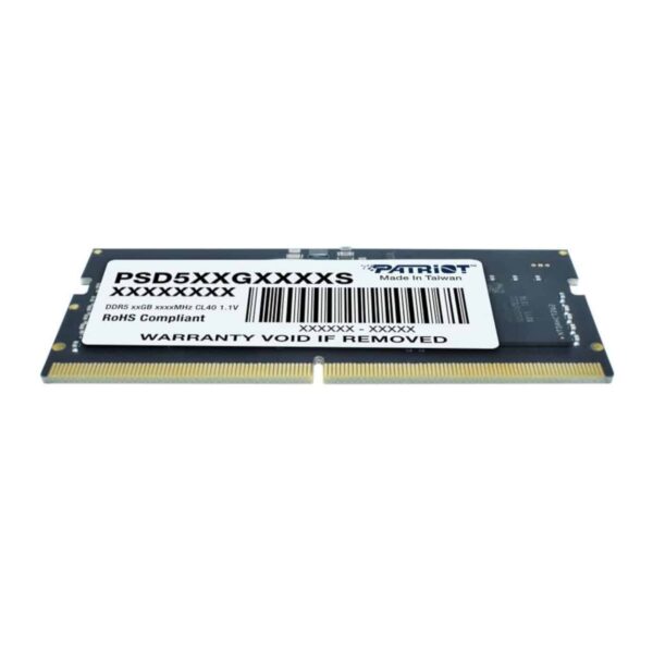 Psd516G480081S Patriot Signature Line 16Gb 4800Mhz Ddr5 Sodimm Notebook Memory Wr 03A.jpg