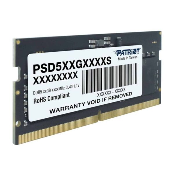 Psd516G480081S Patriot Signature Line 16Gb 4800Mhz Ddr5 Sodimm Notebook Memory Wr 04A.jpg