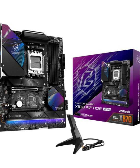 X870 RIPTIDEWIFI ASROCK X870 RIPTIDE WIFI AM5 ATX 4X DDR5 wr 01.jpg