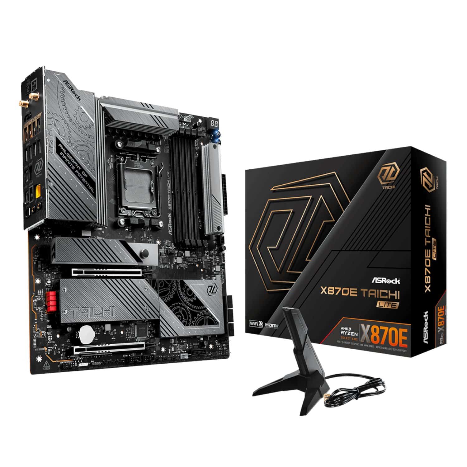 Asrock X870E Taichi Lite Am5 Atx Motherboard 1 X870E Taichilite Asrock X870E Taichi Lite Am5 Atx 4X Ddr5 Wr 01.Jpg