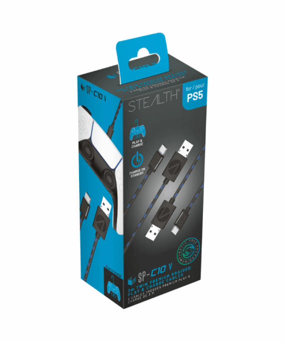 ABP PS5 Twin Play/Charge Cables 2x3m