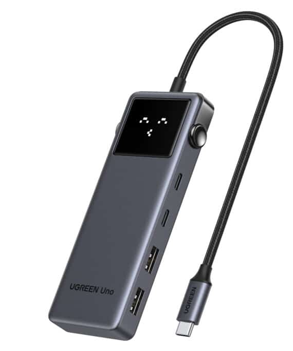 UGREEN 6-in-1 Type-C Hub with 4K HDMI, 100W PD and 10Gbps USB Ports – Grey