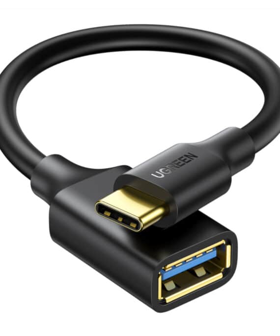 UGREEN Type-C to USB-A Adapter (Male to Female, 15cm)– Black