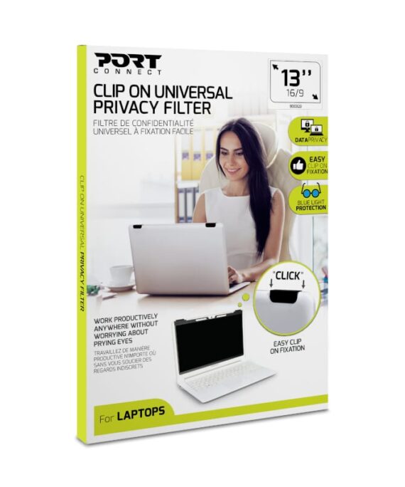 Port Connect 2D Clip On Universal Privacy Filter 13"