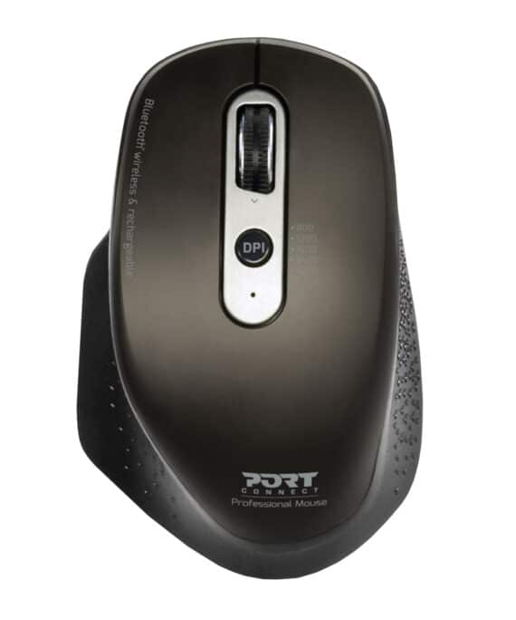 Port Connect Bluetooth Wireless and Rechargeable Executive Mouse - Black