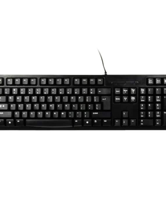 Port Connect Office Budget Wired Keyboard-Black