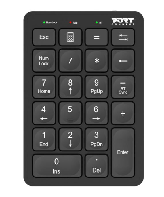 Port Connect Bluetooth Rechargeable Keypad