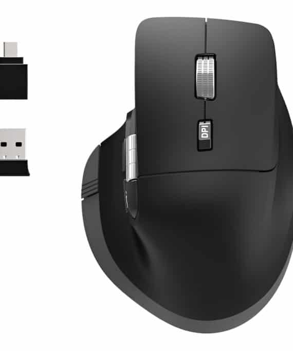 Port Connect Ultimate Rechargeable Bluetooth and Wireless Mouse