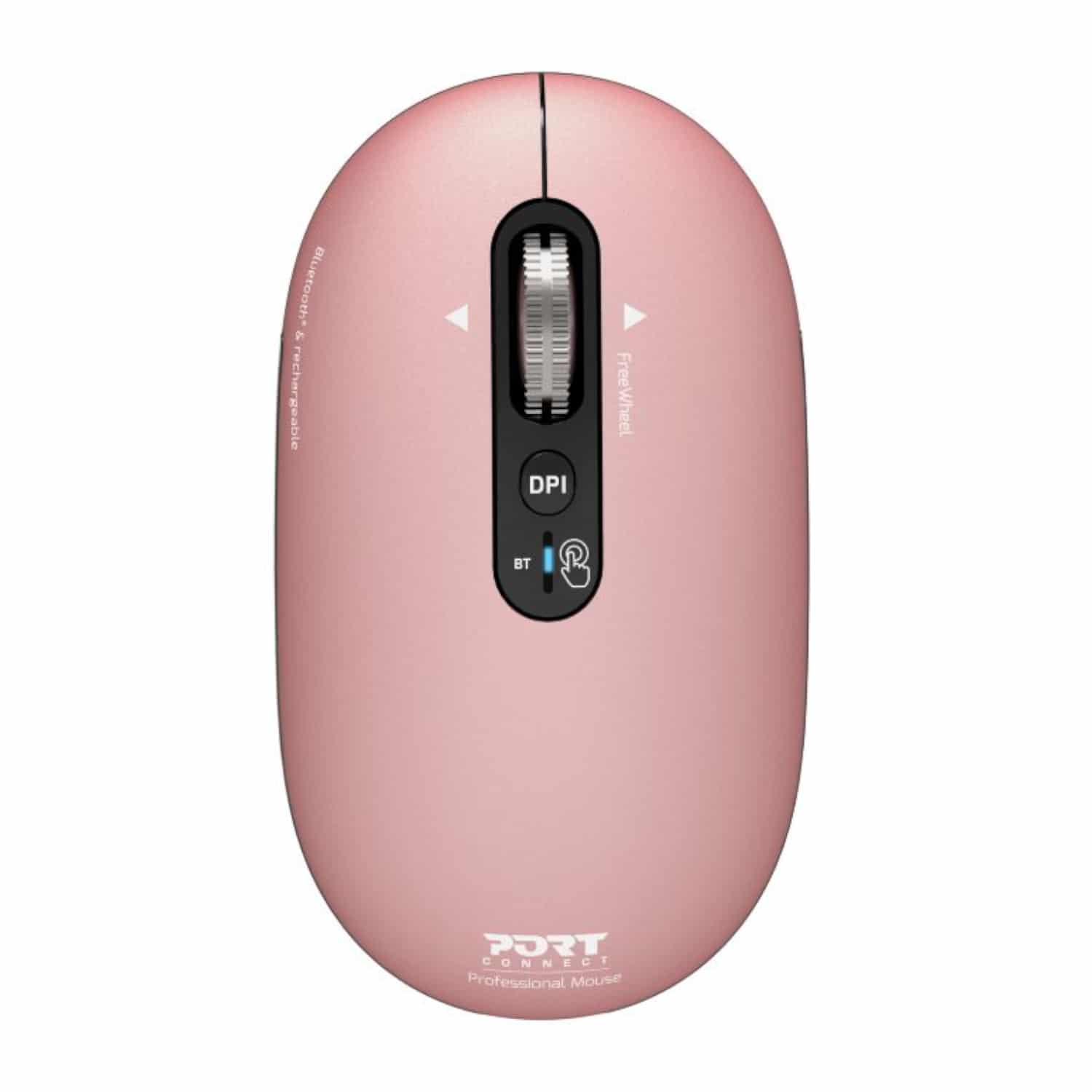 Port Connect Pure Mac Rechargeable Wireless And Bluetooth Mouse - Copper Rose 1 Port Connect Pure Mac Rechargeable Wireless And Bluetooth Mouse - Copper Rose