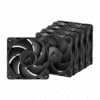 Arctic P12 Pro PST 120mm PWM Black Case Fan 5 Pack
