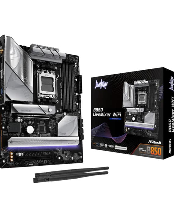 ASRock B850 LiveMixer WiFi AM5 ATX Gaming Motherboard