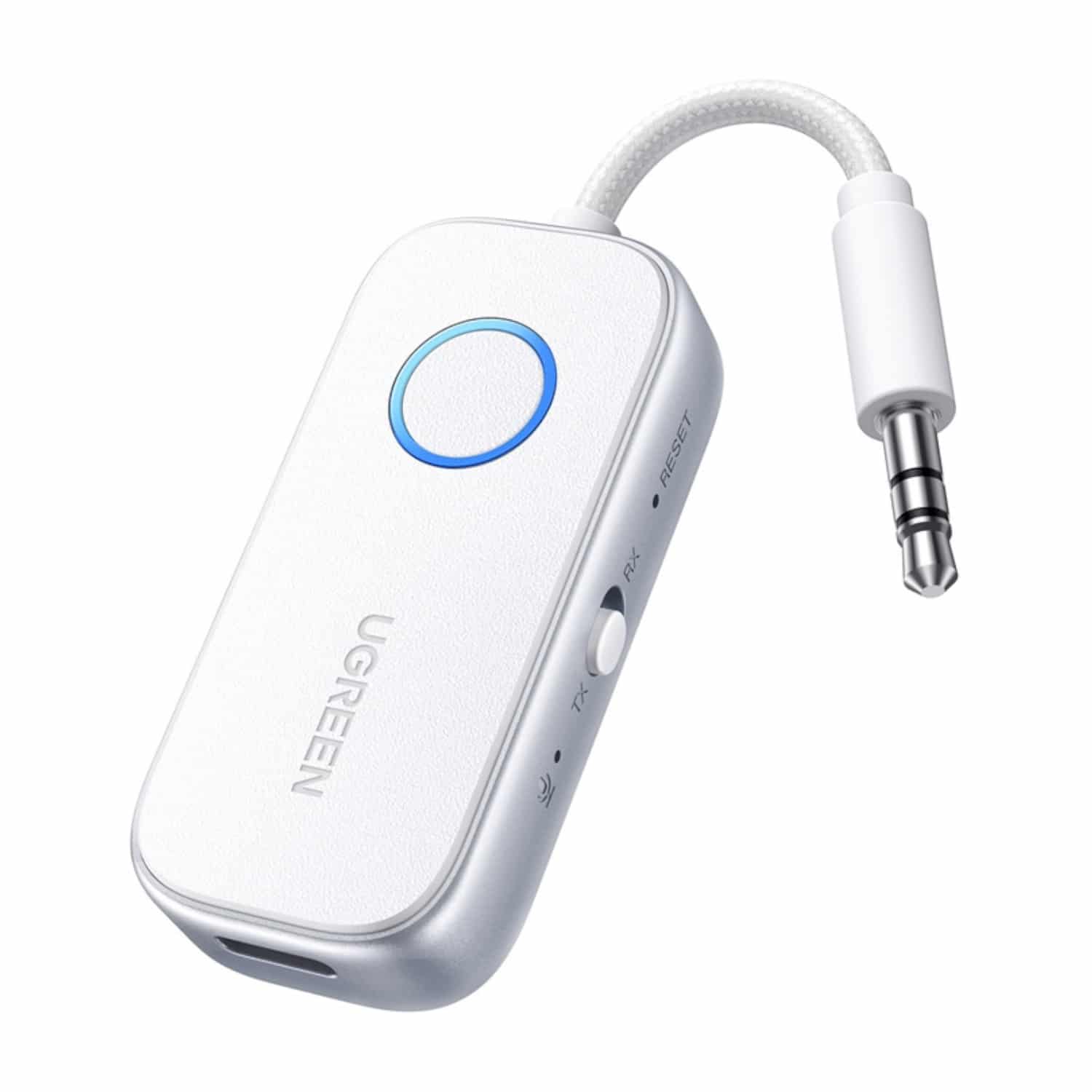 Ugreen 3.5Mm Bluetooth 5.4 Audio Receiver/Transmitter - White 1 Ugreen 3.5Mm Bluetooth 5.4 Audio Receiver/Transmitter - White