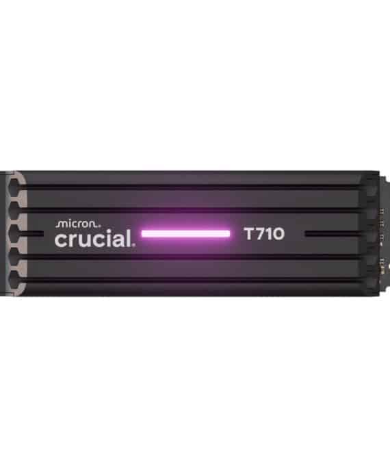 Crucial T710 2TB M.2 NVMe Gen5 NAND SSD with Heatsink