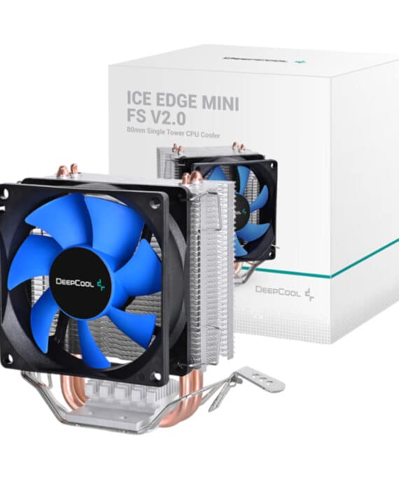 DeepCool Ice Edge Mini FS V2.0 80mm CPU Air Cooler - Blue