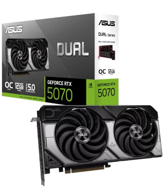 ASUS Dual GeForce RTX 5070 12GB GDDR7 OC Edition Graphics Card