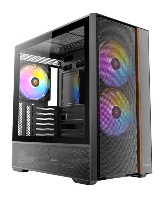 Antec FLUX Rear ARGB ATX Mid Tower Gaming Chassis - Black
