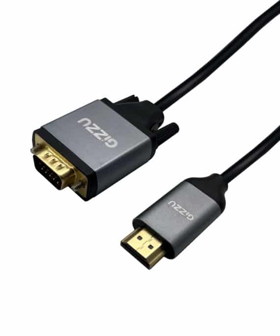 Gizzu Full HD HDMI to VGA Cable (1.8m) - Black