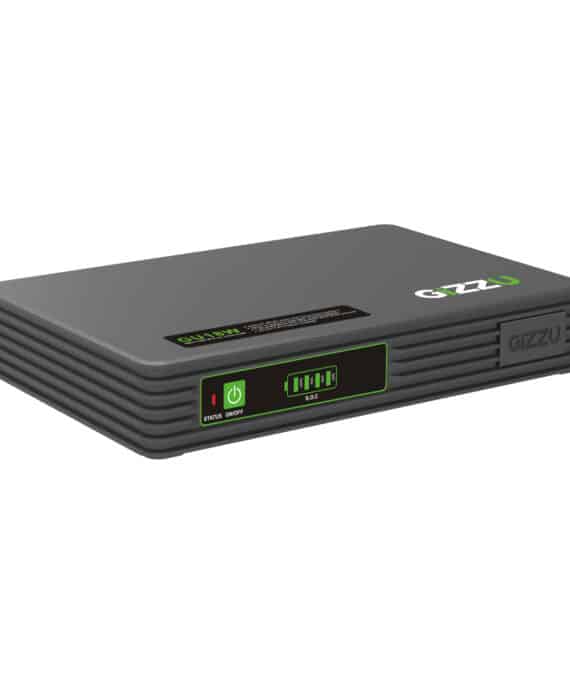 Gizzu SURF Simple 18W 55Wh LiFePO4 MINI DC UPS - Black