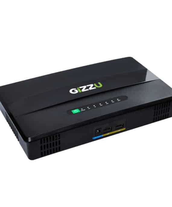 GIZZU 60W 65Wh 17600mAh Mini POE DC UPS Lithium - Black