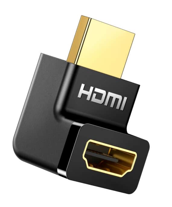 UGREEN HD112 HDMI 4K Male to Female Up-angled Connector - Black