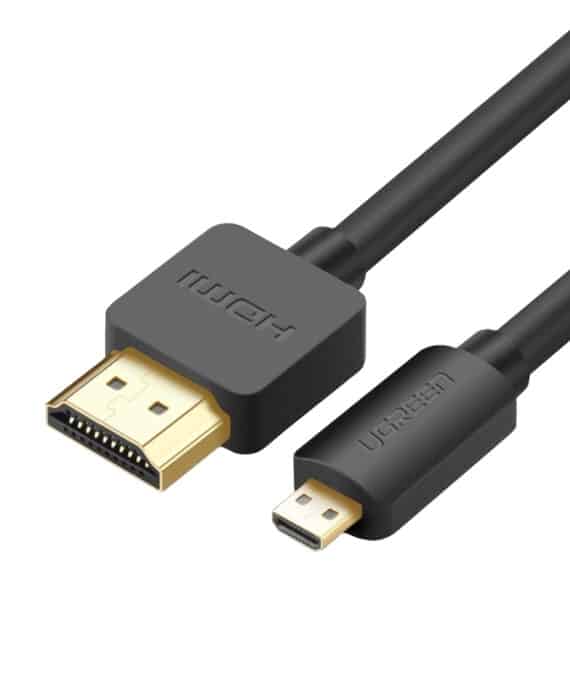 UGREEN HD127 Micro HDMI to HDMI 2.0 Cable 1.5M - Black