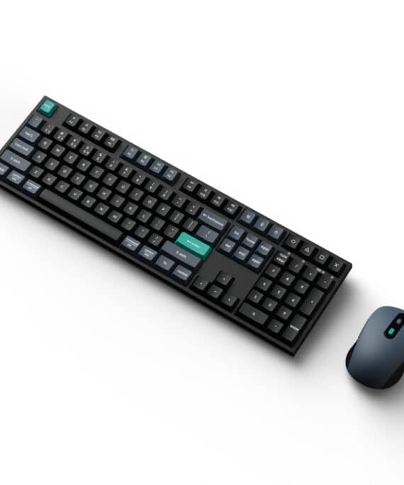 Keychron B36 100% Layout Wireless Keyboard and Mouse Combo – Black/Green