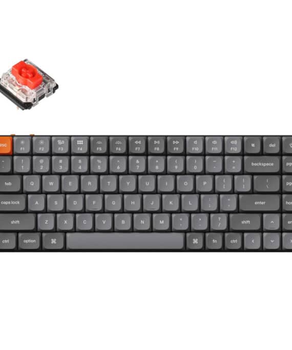 Keychron K3 Max QMK/VIA Wireless 75% Custom Mechanical Keyboard | RED Switches