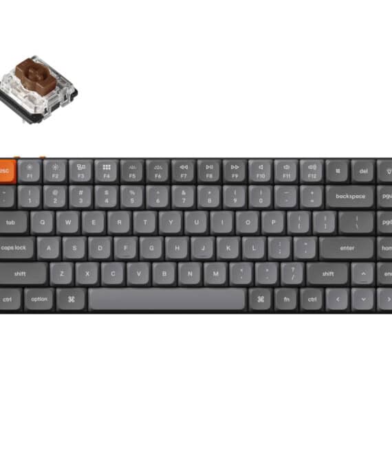Keychron K3 Max QMK/VIA Wireless 75% Custom Mechanical Keyboard | BROWN Switches