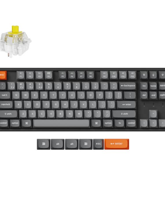Keychron K8 Max QMK Wireless Custom Mechanical Keyboard | BANANA Switches