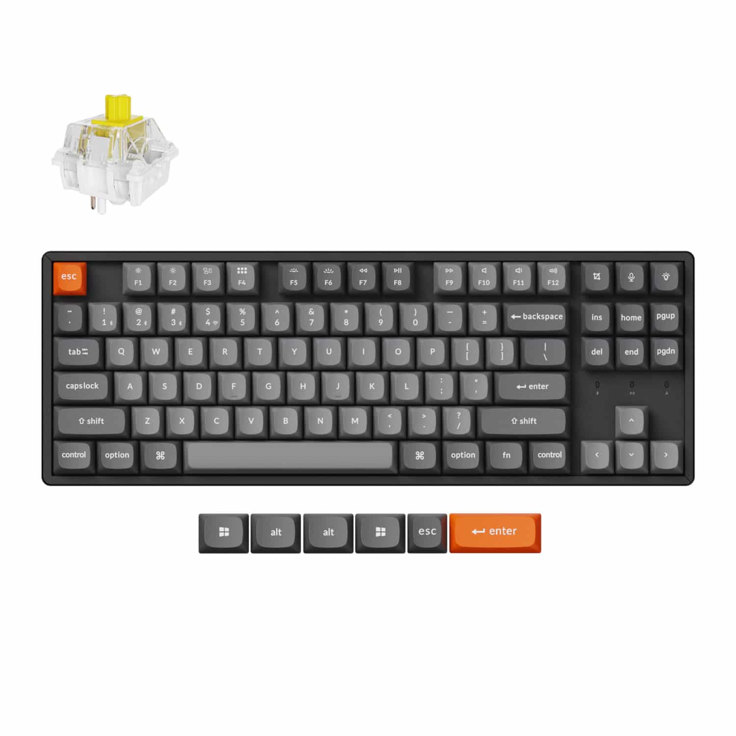 Keychron K8 Max Qmk Wireless Custom Mechanical Keyboard | Banana Switches 1 Keychron K8 Max Qmk Wireless Custom Mechanical Keyboard | Banana Switches