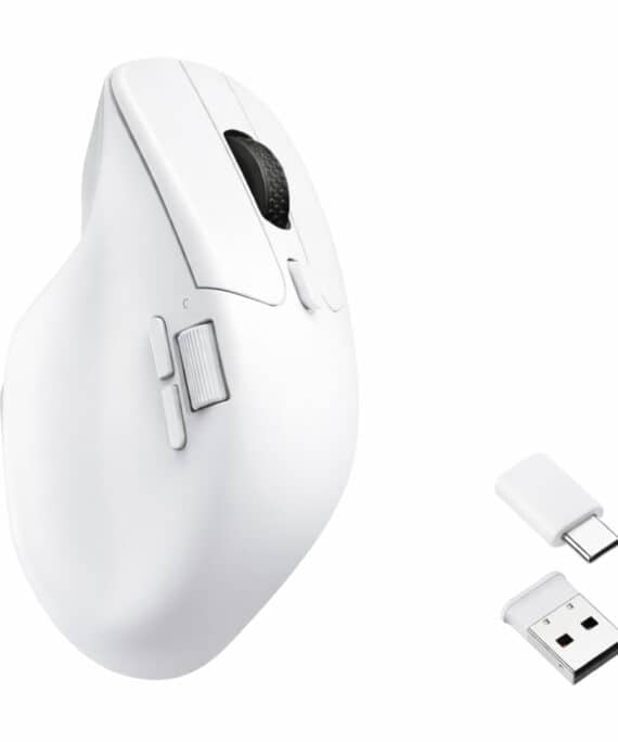 Keychron M6 1K Dual-Wireless Bluetooth and 2.4G Mouse – White