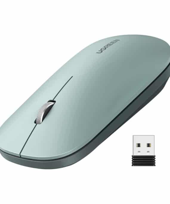 UGREEN Portable 2.4GHz Wireless Mouse - Green