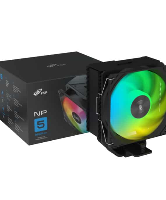 FSP NP5-BA 120mm PWM ARGB CPU Air Cooler – Black