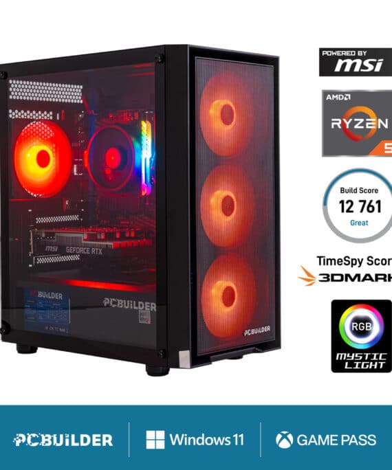 PCBuilder Ryzen 5 8400F RECON Windows 11 Gaming PC